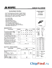 Datasheet S30C35 manufacturer Mospec