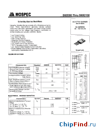 Datasheet S60D90 manufacturer Mospec