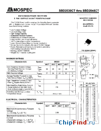 Datasheet SBD2030CT manufacturer Mospec