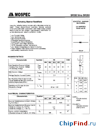 Datasheet SR204 manufacturer Mospec