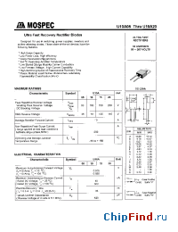Datasheet U10A10 manufacturer Mospec