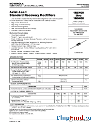 Datasheet 1N5400 manufacturer Motorola