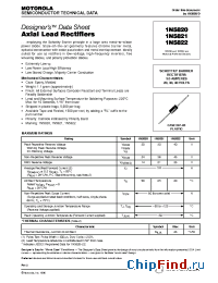 Datasheet 1N5821 manufacturer Motorola