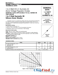 Datasheet 1N5913B manufacturer Motorola