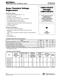 Datasheet 1SMA70CAT3 manufacturer Motorola