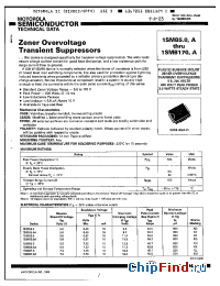 Datasheet 1SMB6.0 manufacturer Motorola