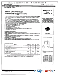 Datasheet 1SMC14A производства Motorola