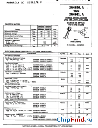 Datasheet 2N4860A manufacturer Motorola
