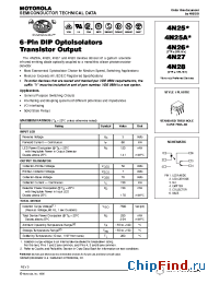 Datasheet 4N28 manufacturer Motorola