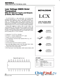 Datasheet 74LCX245 manufacturer Motorola