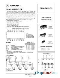 Datasheet 74LS175 manufacturer Motorola