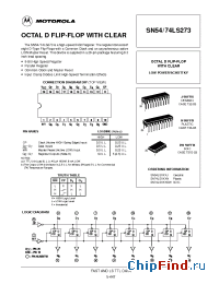 Datasheet 74LS273 manufacturer Motorola