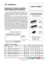 Datasheet 74LS569A manufacturer Motorola