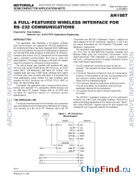 Datasheet AN1687 manufacturer Motorola