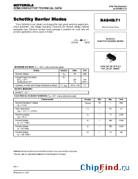 Datasheet BAS40LT1 manufacturer Motorola