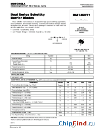 Datasheet BAT54SWT1 manufacturer Motorola