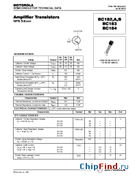 Datasheet BC182A manufacturer Motorola
