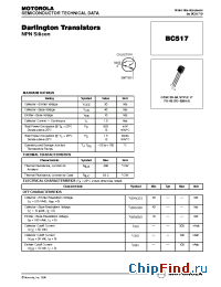 Datasheet BC517 manufacturer Motorola