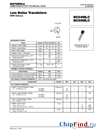 Datasheet BC549B manufacturer Motorola