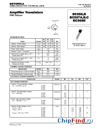 Datasheet BC557A manufacturer Motorola