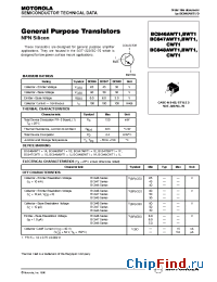 Datasheet BC846BWT1 manufacturer Motorola