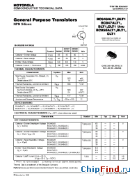 Datasheet BC847ALT1 manufacturer Motorola