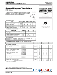 Datasheet BC857AWT1 manufacturer Motorola