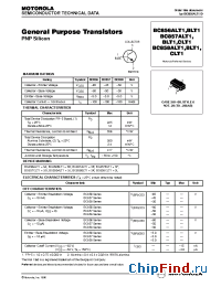 Datasheet BC858ALT1 manufacturer Motorola