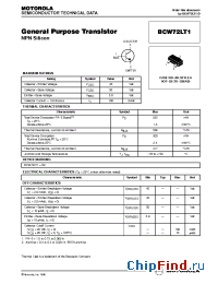 Datasheet BCW72LT1 manufacturer Motorola