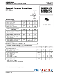 Datasheet BCX70JLT1 manufacturer Motorola