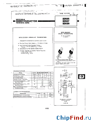 Datasheet BD505 manufacturer Motorola