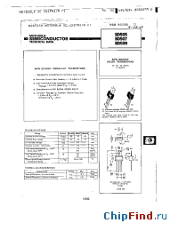 Datasheet BD505 производства Motorola