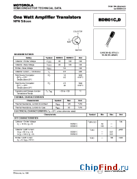 Datasheet BDB01D manufacturer Motorola