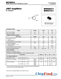 Datasheet BFR31LT1 manufacturer Motorola