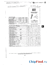 Datasheet BFW11 manufacturer Motorola