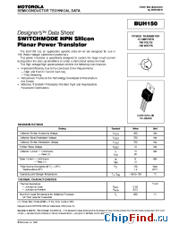 Datasheet BUH150 manufacturer Motorola