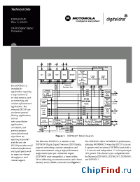 Datasheet DSP56321TFC220D manufacturer Motorola