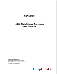 Datasheet DSP56602AD manufacturer Motorola