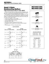 Datasheet HC125 manufacturer Motorola