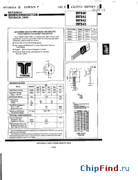 Datasheet IRF842 manufacturer Motorola