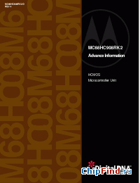 Datasheet KMC908RK2CSD производства Motorola