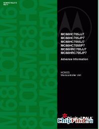 Datasheet KXCHRC705JP7S manufacturer Motorola