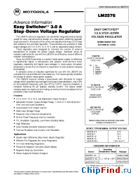 Datasheet LM2576D2T-12 manufacturer Motorola