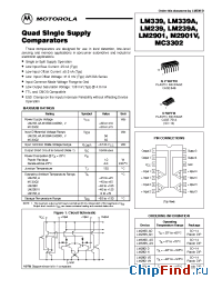 Datasheet LM2901VN manufacturer Motorola