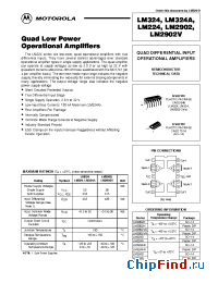 Datasheet LM2902D manufacturer Motorola