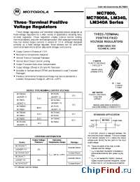 Datasheet LM340A manufacturer Motorola