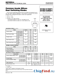 Datasheet M1MA152WAT1 manufacturer Motorola