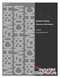 Datasheet M68HC05M68H производства Motorola