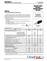 Datasheet MAC210-10FP manufacturer Motorola