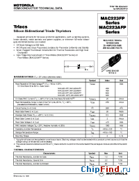 Datasheet MAC223-4FP manufacturer Motorola